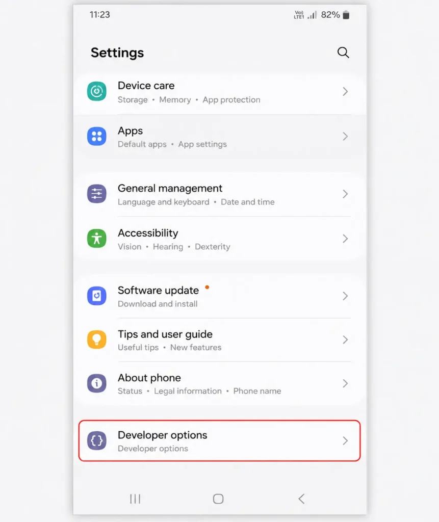 Android app settings used to fix apps automatically closing issue