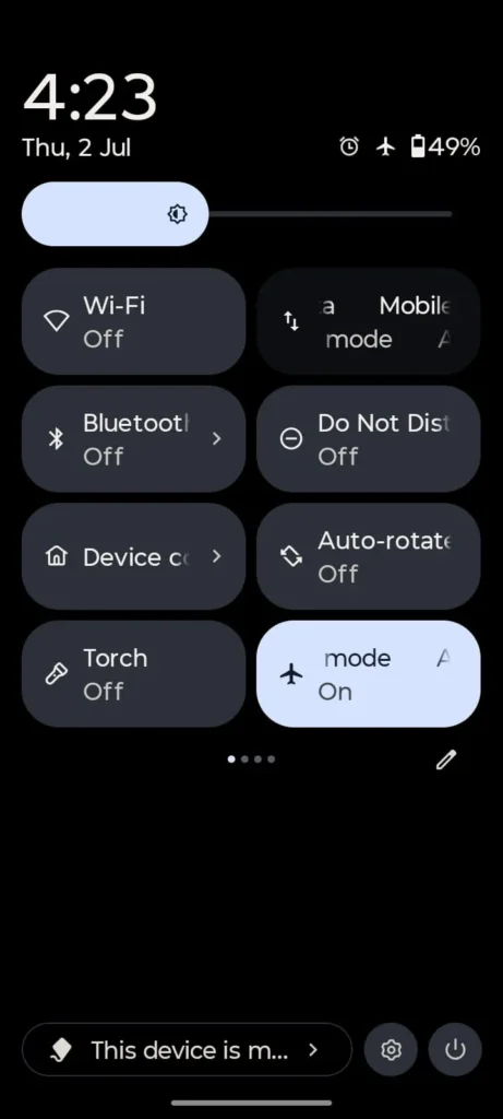 reset network settings to fix android mobile data problem