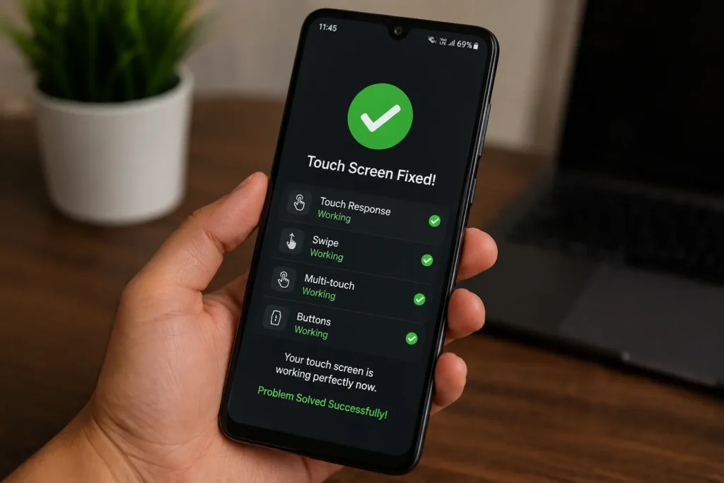 Step by step troubleshooting for Android touch screen not responding after restart