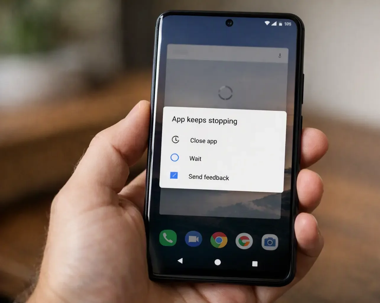 Android app closing immediately after opening with App keeps stopping message