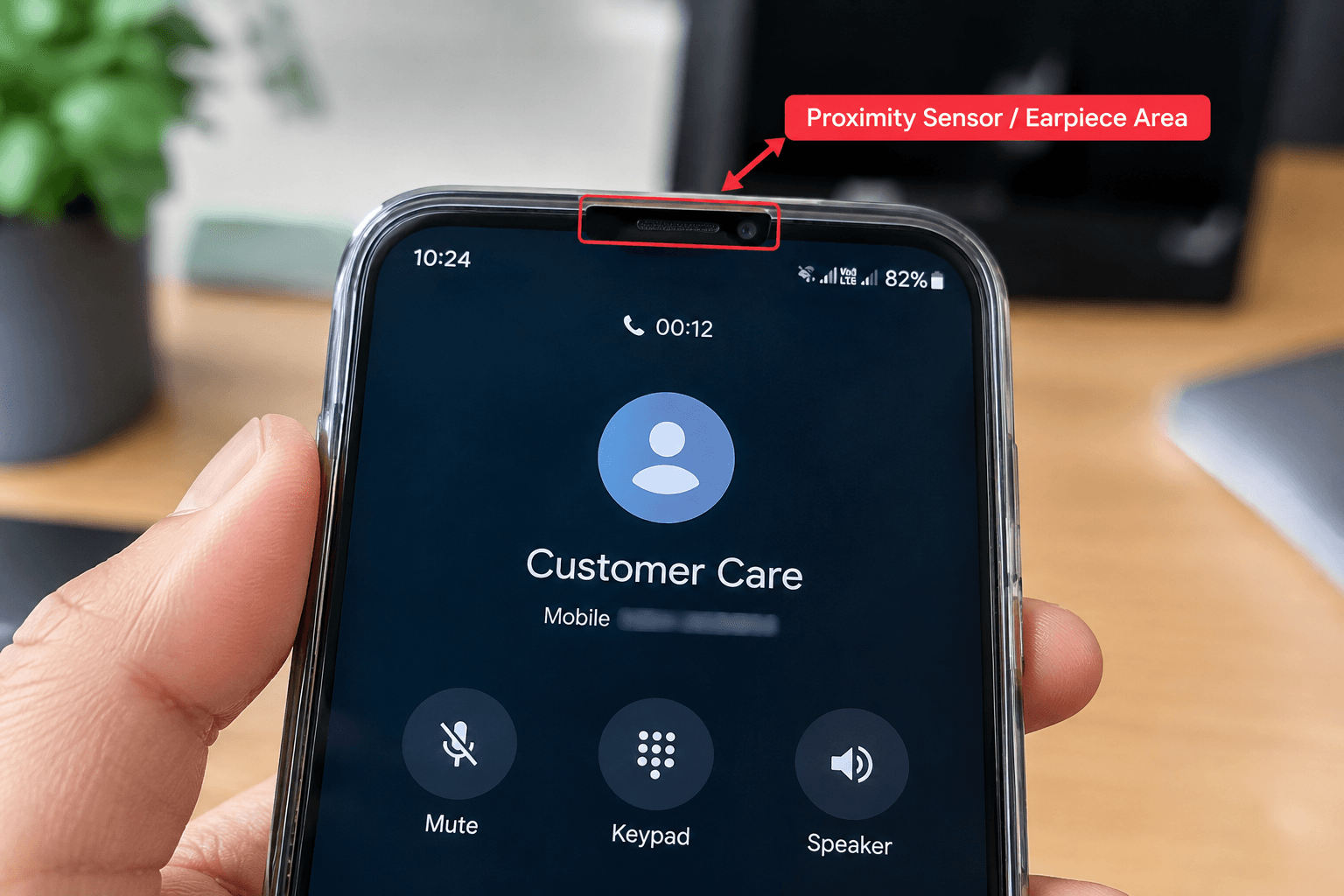 Android proximity sensor and screen protector during a phone call