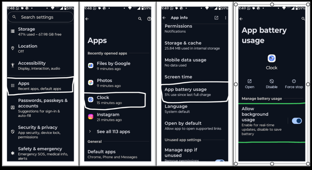 Android Battery Saver setting turned on